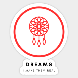 Dreamcatcher Red Sticker